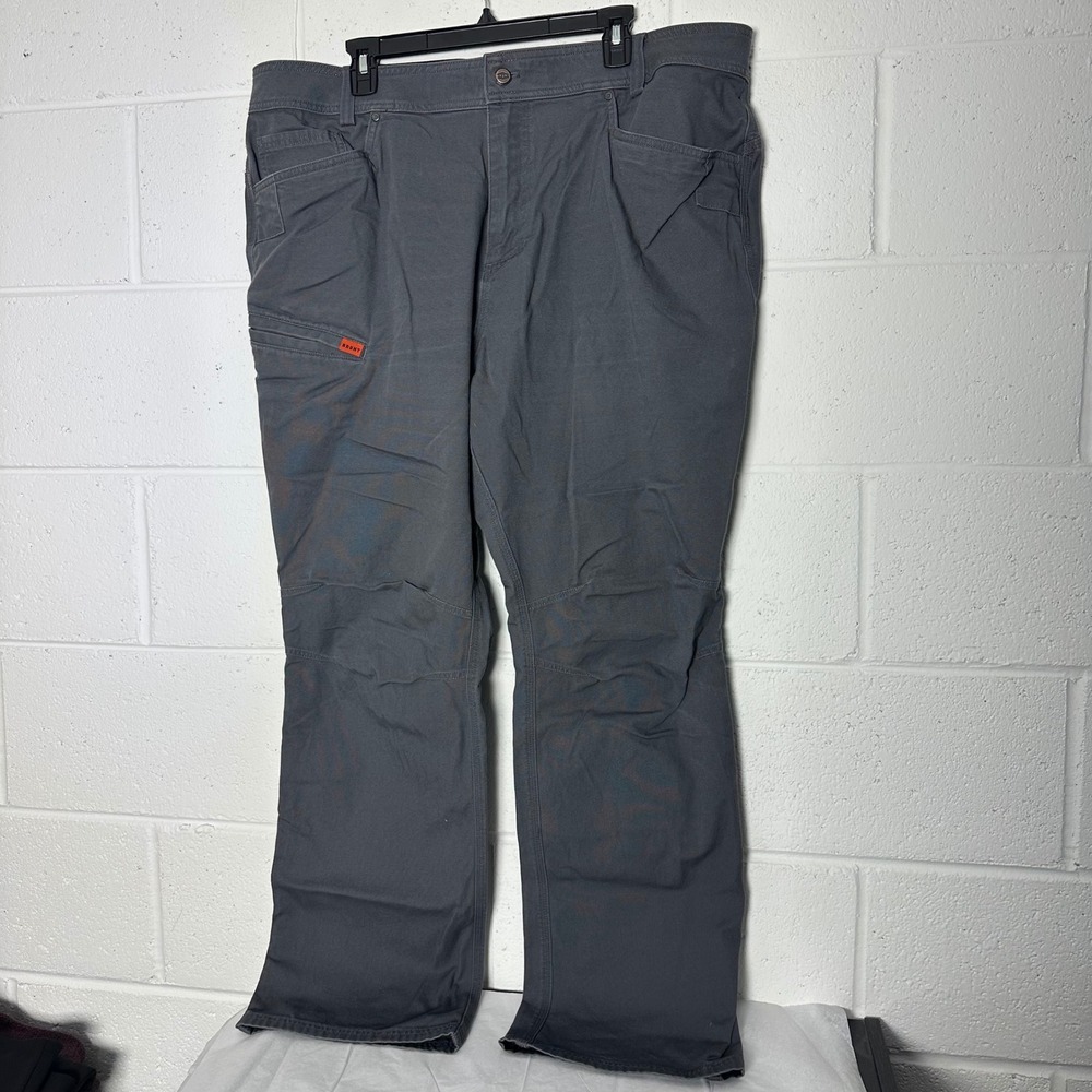 Brunt Workwear Mens Dark Grey Utility Straight Leg Work Pants 40x34 Heavy Duty